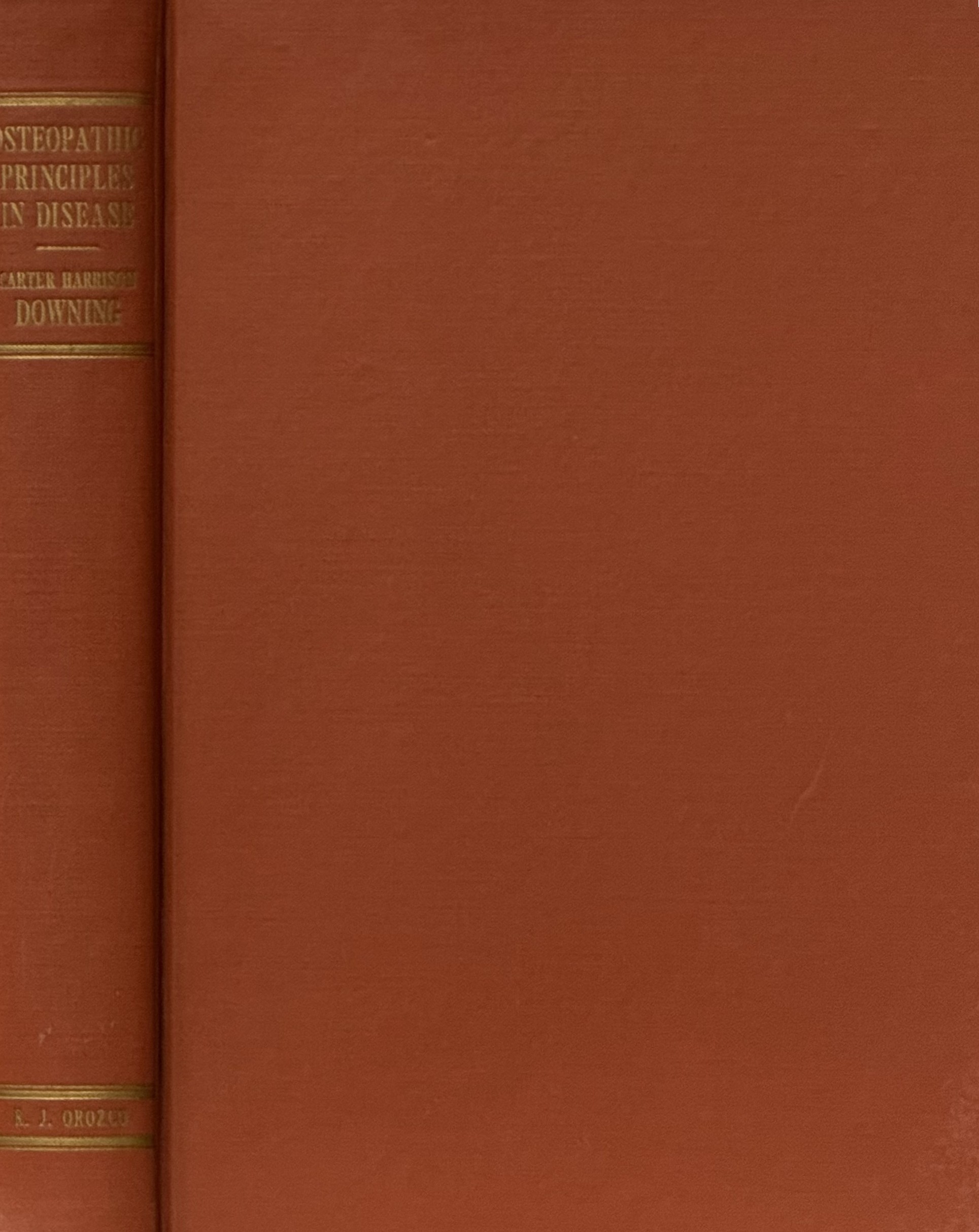 Cover of Osteopathic Principles in Disease